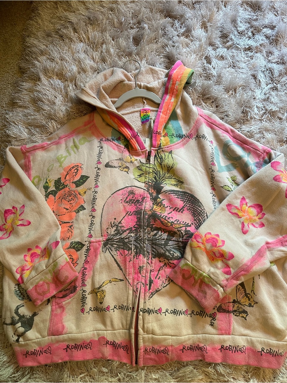 NWT Magnolia Pearl Awaken Sleeping Heart Isola Hoodie - Picture 3 of 11